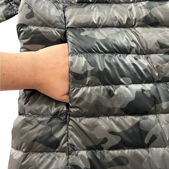 Anorak Crop Sleeve Puffer Jacket Black Camo Size M NEW - Picture 8 of 16